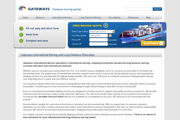gatewaysmoving.com site used Gateways