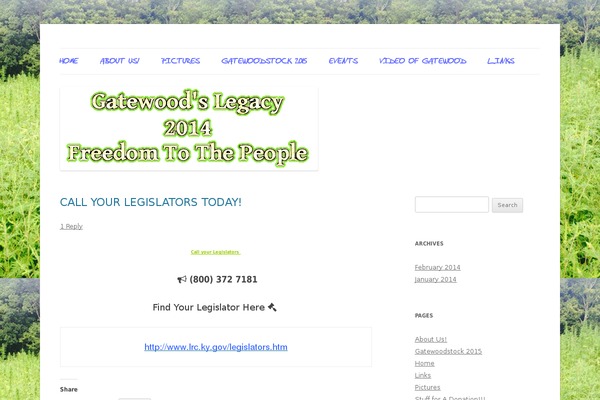 Twenty Twelve theme site design template sample