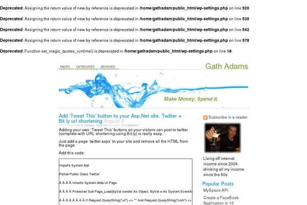 water-10 theme websites examples