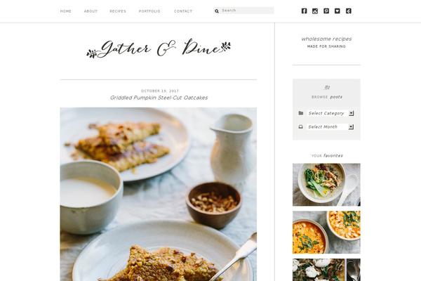 gatheranddine.com site used Genesis-gather-and-dine