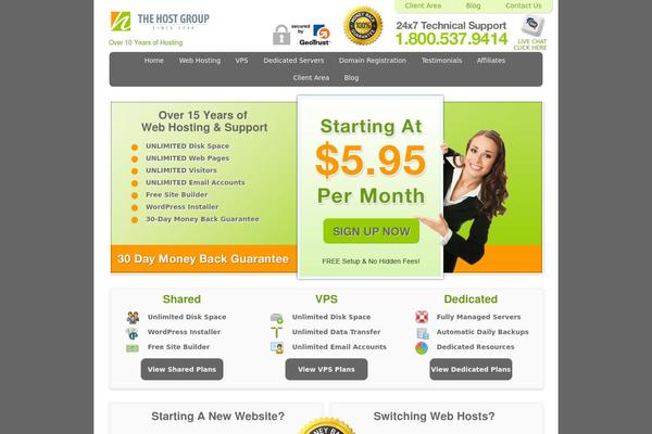 gatorhosting.com site used Thehostgroup