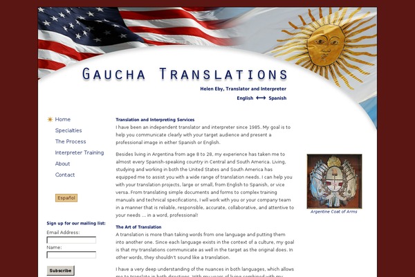WordPress website example screenshot