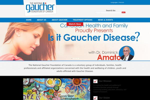 gauchercanada.ca site used Gaucher