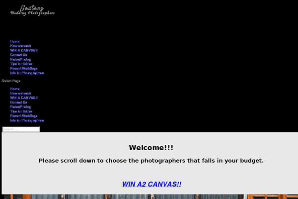 Blank Canvas theme site design template sample