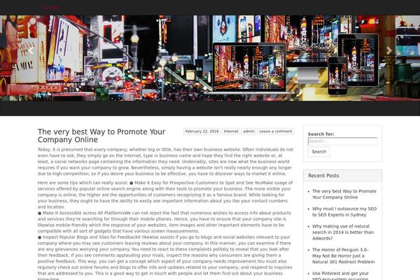 Times Square theme site design template sample