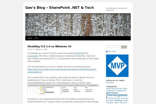 WordPress website example screenshot