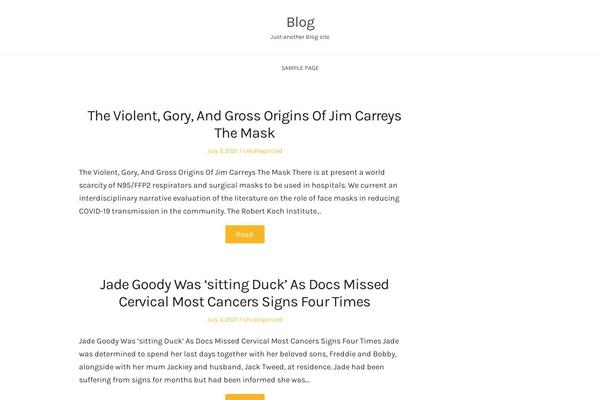 BlogFeedly theme site design template sample