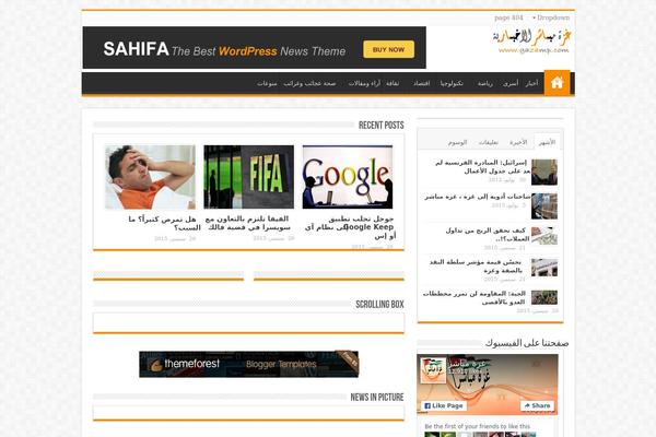 Sahifa1 theme site design template sample