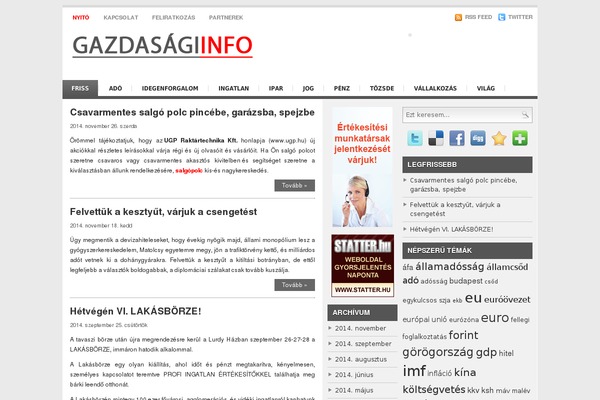 gazdasagi.info site used Wire News