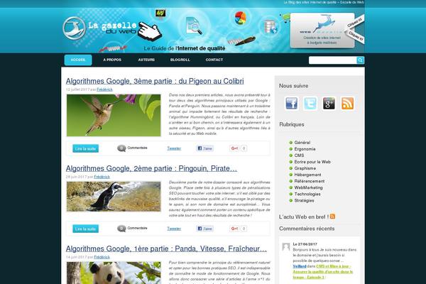 gazelle-du-web.com site used Flexblog