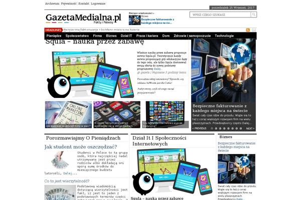 gazetamedialna.pl site used Newspapertimes-single