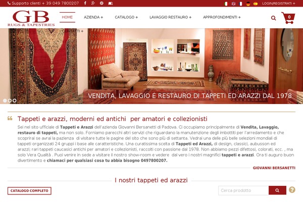 Bi-Shop website example screenshot