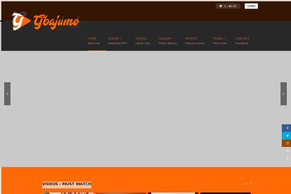 Sonik theme site design template sample