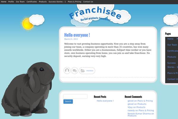 Bunny theme site design template sample