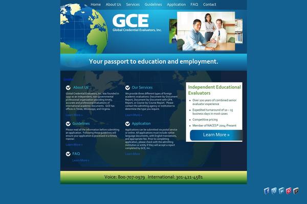 gcevaluators.com site used Gce