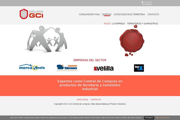 gcicentraldecompras.es site used Plestontheme