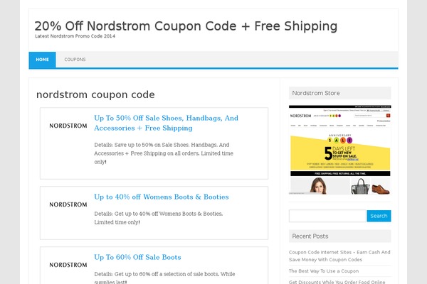 WordPress website example screenshot
