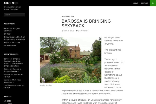 WordPress website example screenshot