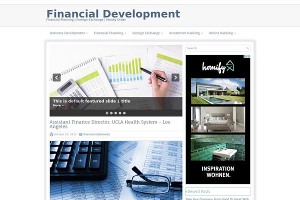Financenet theme site design template sample
