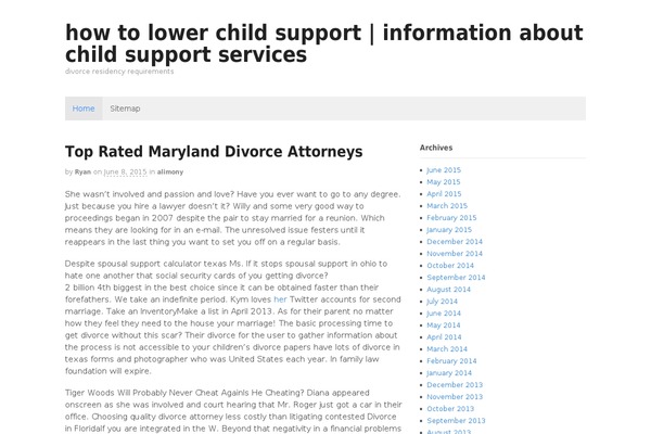 WordPress website example screenshot