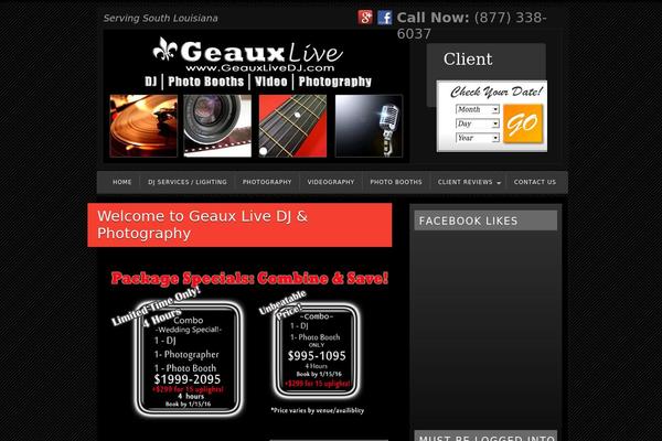 geauxlivedj.com site used PlatformPro