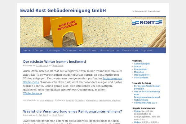 gebaeudereinigung-rost.de site used Rost