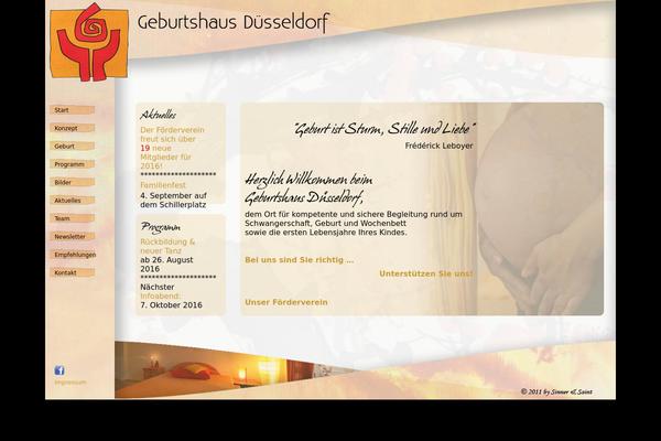 geburtshaus theme websites examples