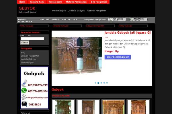 gebyok.net site used Furnitureku