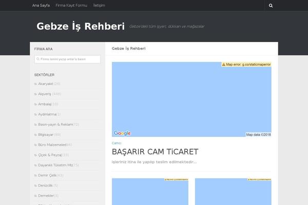 gebzeisrehberi.com site used Hueman