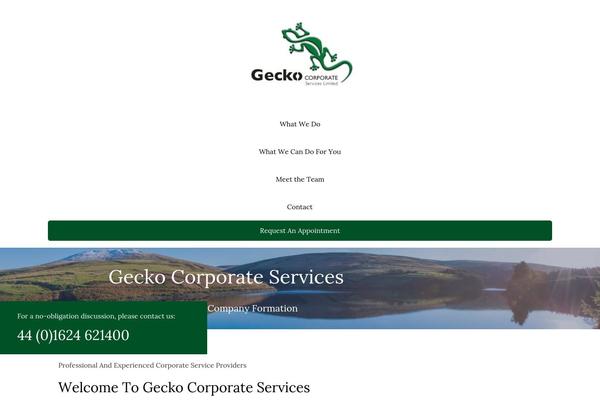Gecko theme site design template sample