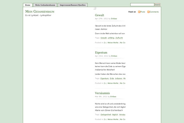 WordPress website example screenshot