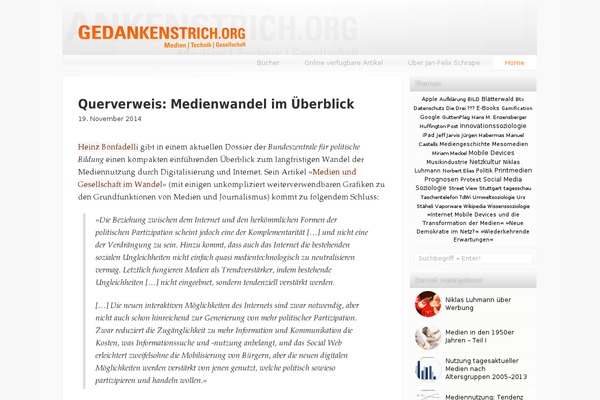 gedankenstrich.org site used Gedankenstrich