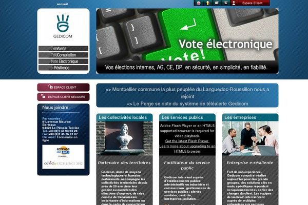 gedicom.fr site used Gedicom
