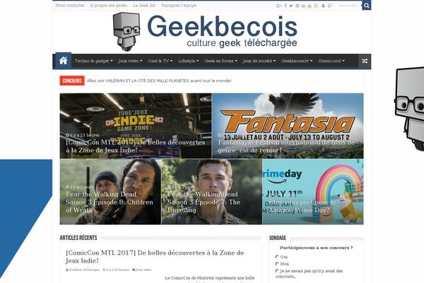 geekbecois.com site used Sahifa Child