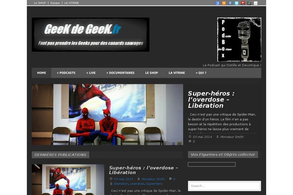 geekdegeek.fr site used Megazine v1.06