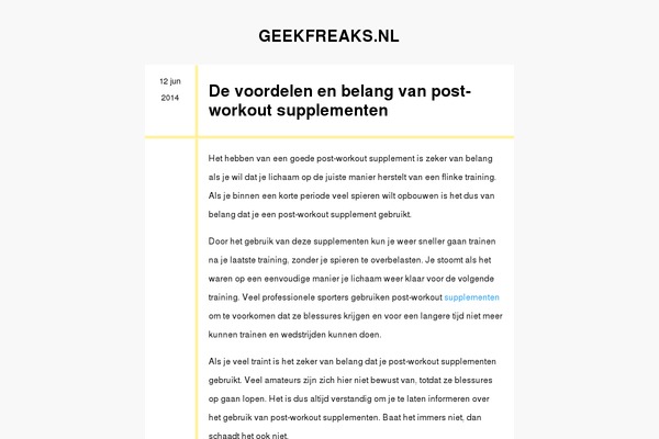 geekfreaks.nl site used My Notes