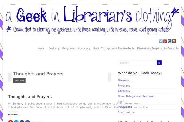 geekinlibrariansclothing.com site used Veayo