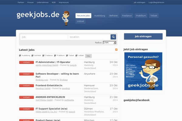 geekjobs.de site used Samosoviet