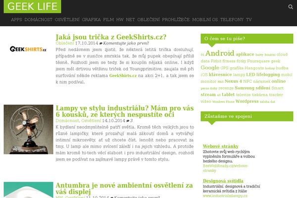 geeklife.cz site used Rewise