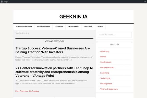WordPress website example screenshot