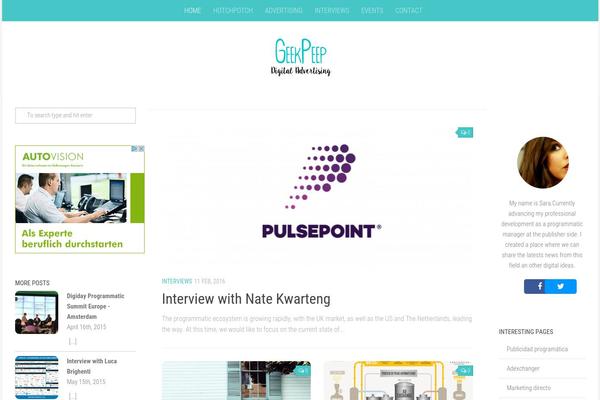 Hueman theme site design template sample