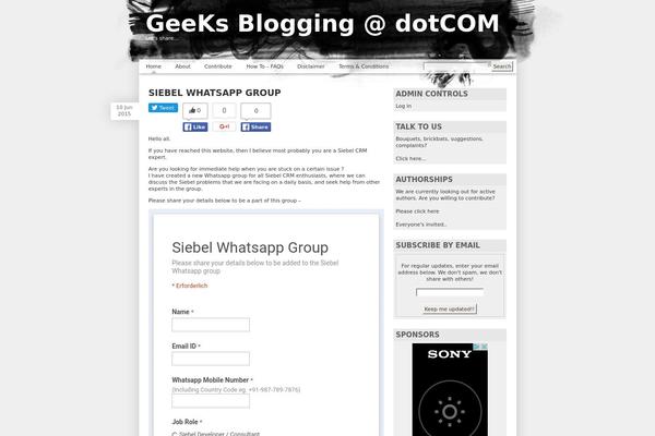 geeksbloggingat.com site used Jonk