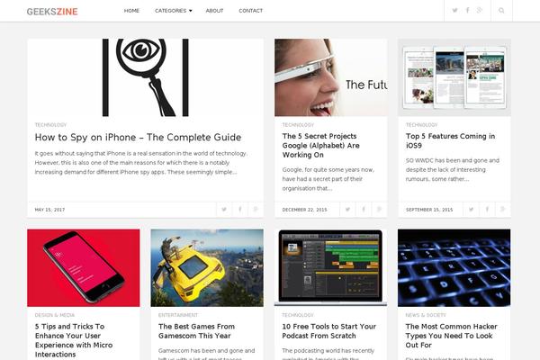 Hueman theme site design template sample