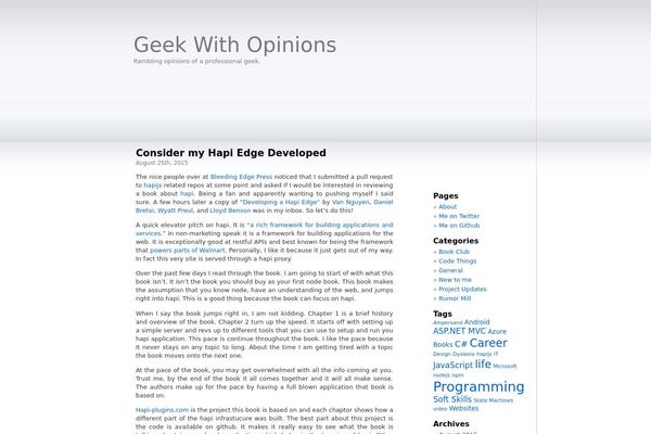 geekwithopinions.com site used Esther