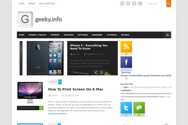geeky.info site used Geeky