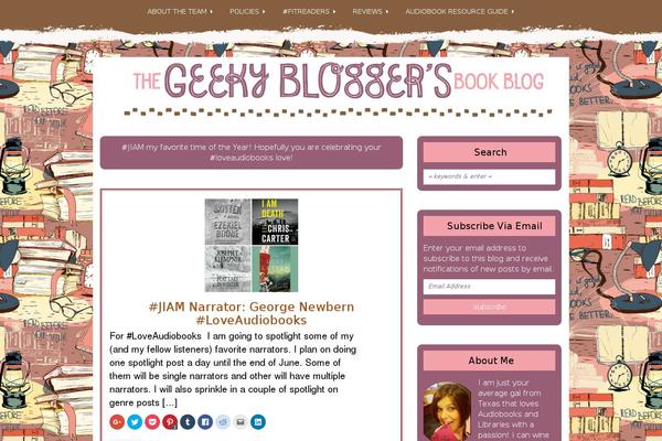 geekybloggersbookblog.com site used Geeky-blogger