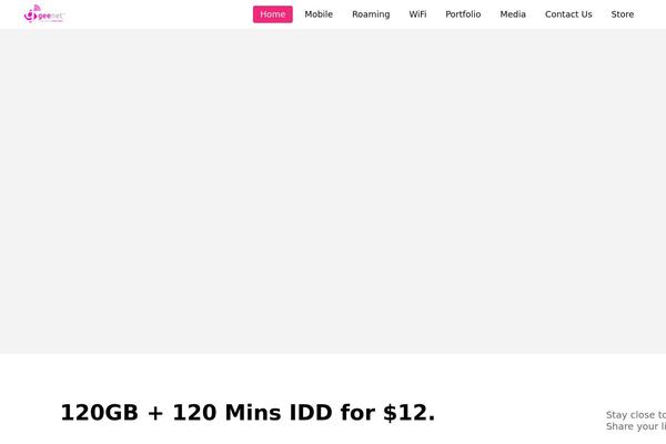 WordPress website example screenshot