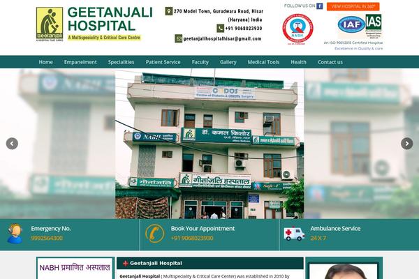 geetanjalihospitalhisar.com site used Geetanjali