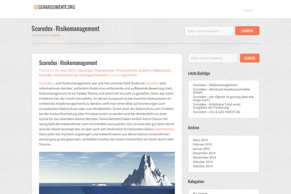 WordPress website example screenshot