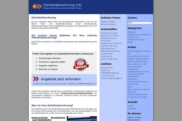 gehaltsabrechnung.info site used Prosense Blue
